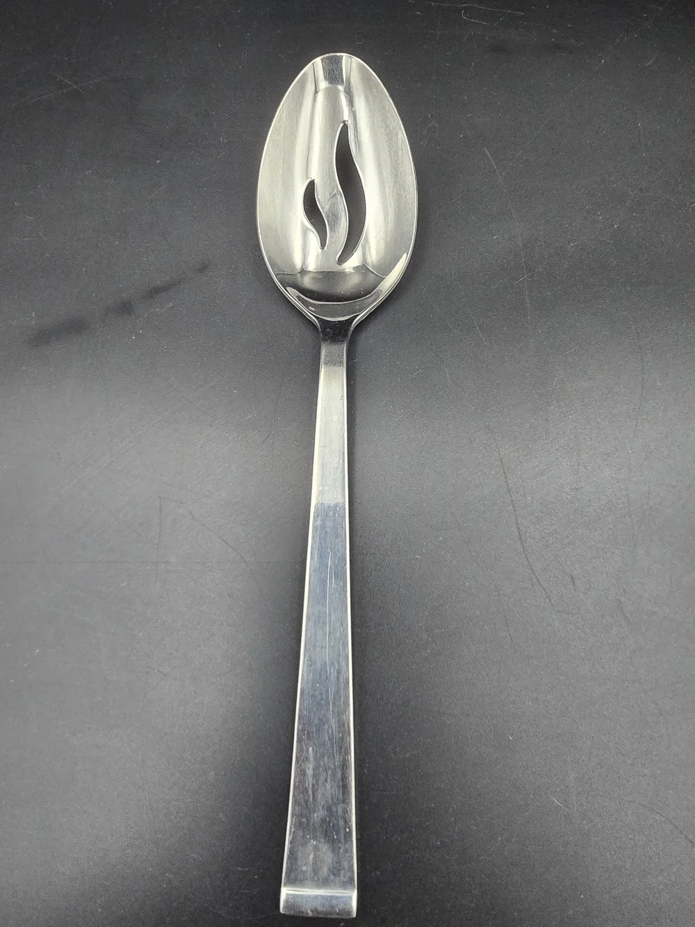 Stainless Steel Slotted Serving Spoon - Silver